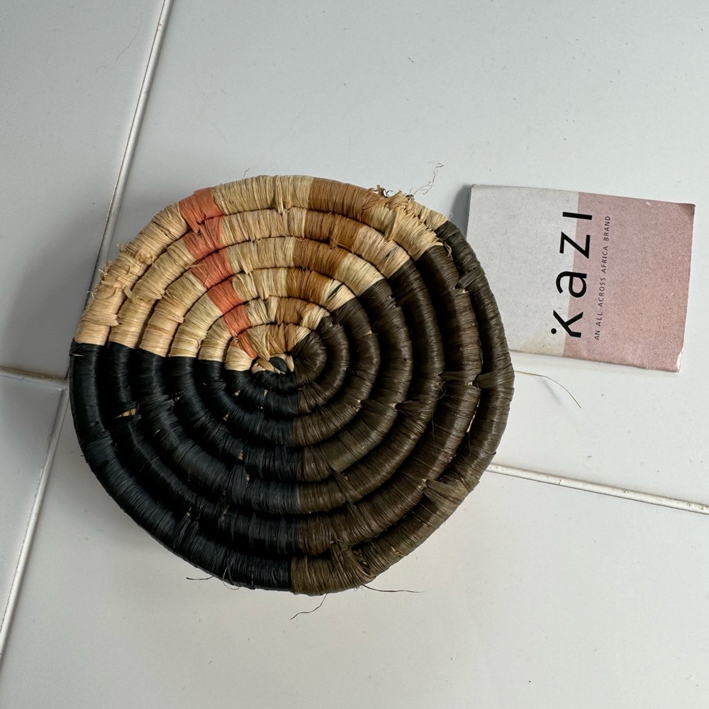 NWT Kazi coaster set, handmade Africa fair trade
